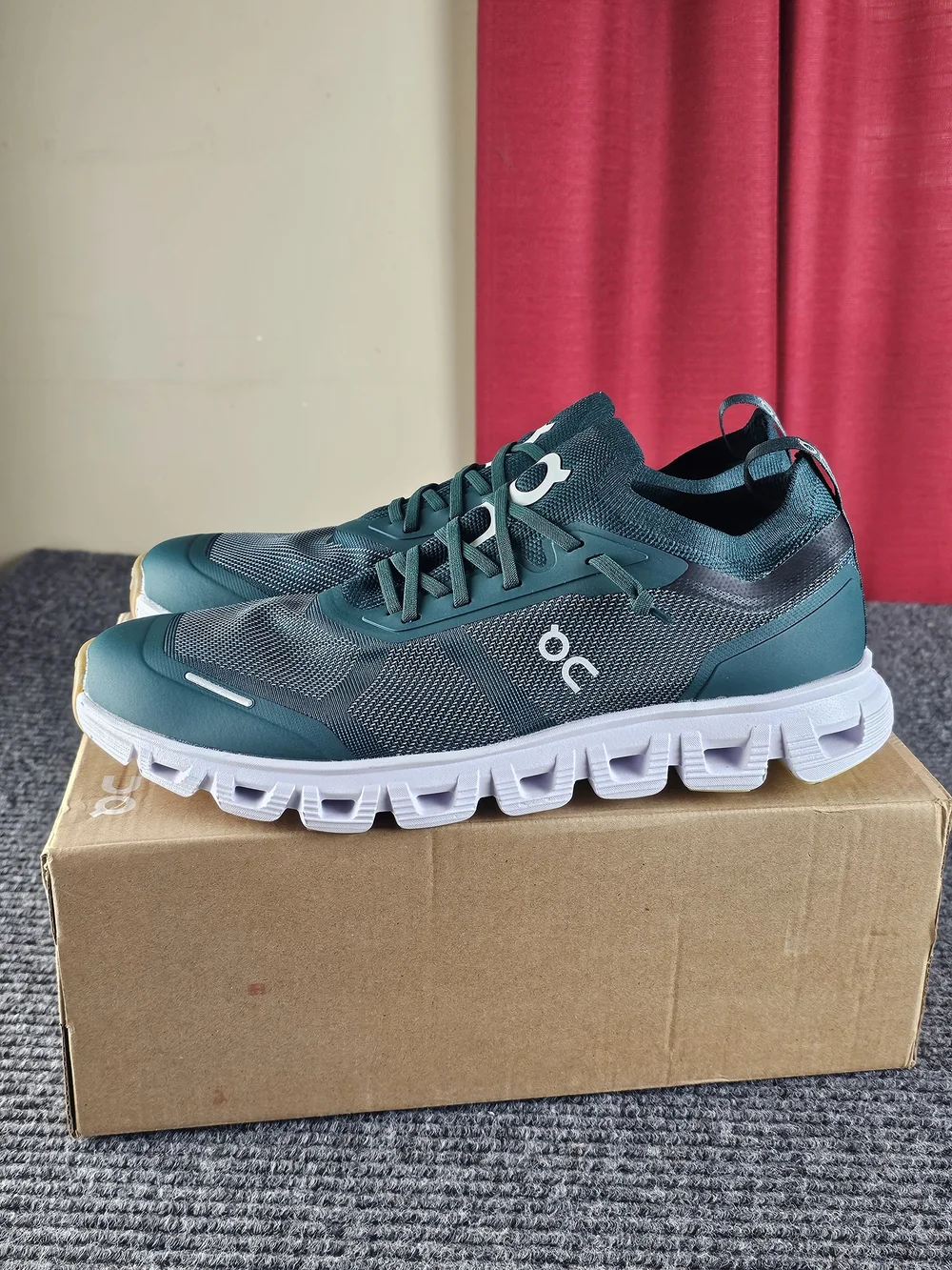 On Cloud 6 Versa Mens Dark Teal Lightweight Running Shoes New